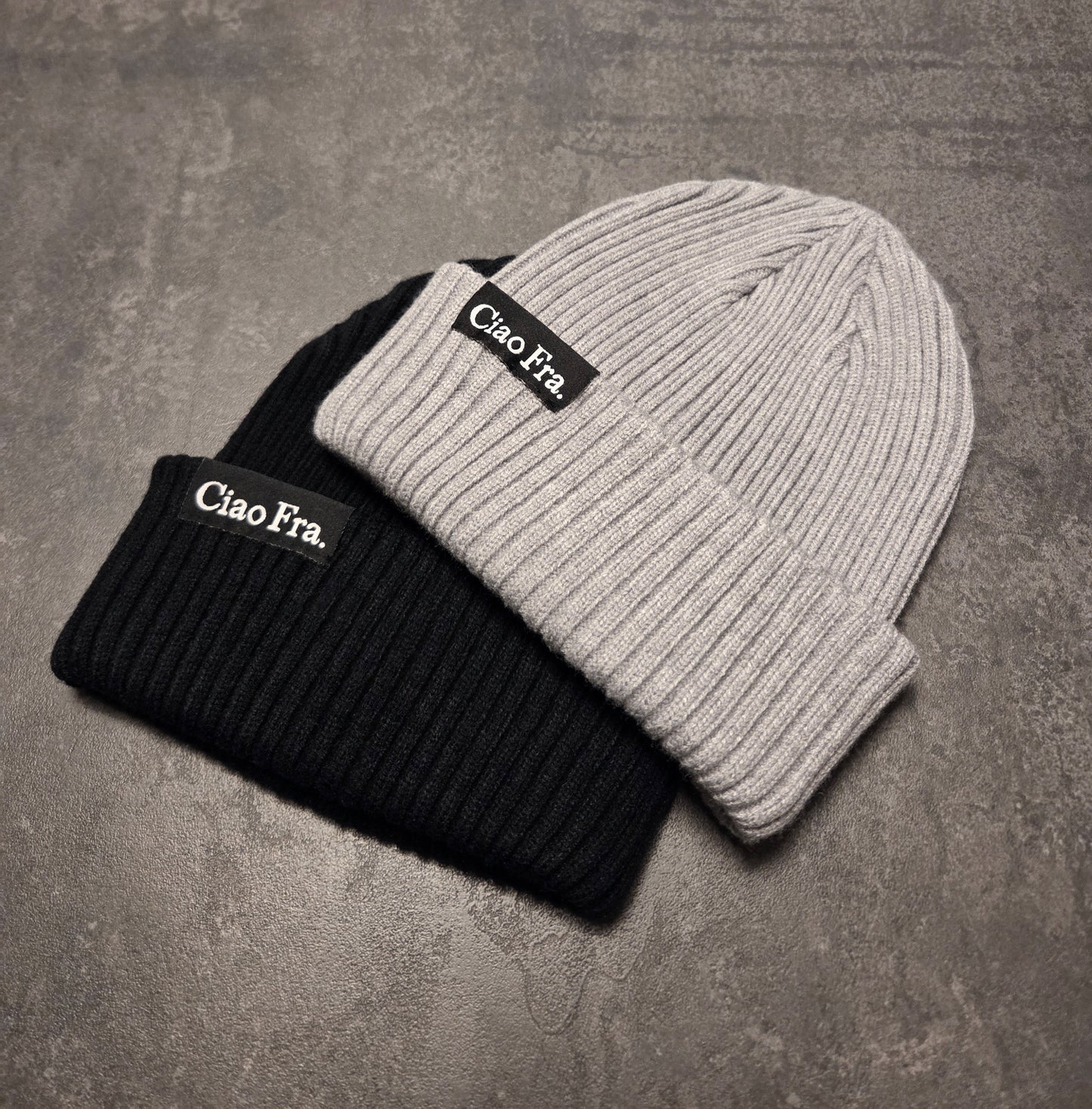 Winter Beanie "Ciao Fra." - WOVEN LABEL