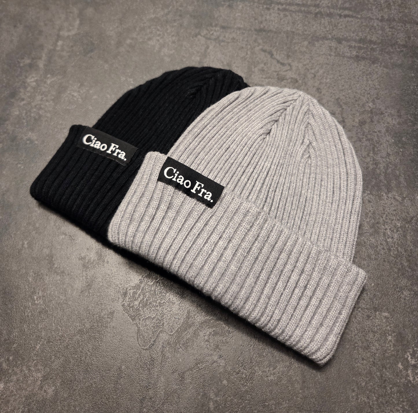 Winter Beanie "Ciao Fra." - WOVEN LABEL
