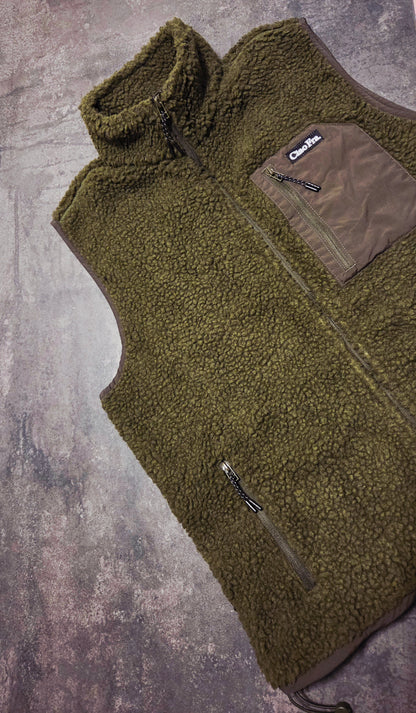 Teddy Fleece Weste "Ciao Fra." - WOVEN LABEL